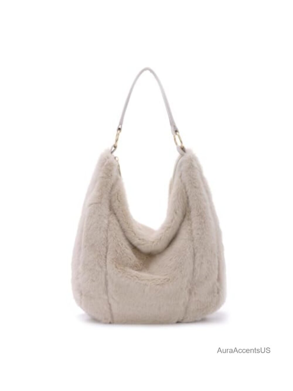Fluffy Faux Fur Shoulder Bag Soft Plush Crossbody Tote Purse